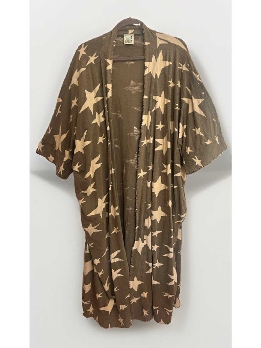 Jaded Gypsy One Size Star Duster Maxi Length Lagenlook Boho Cotton.      W